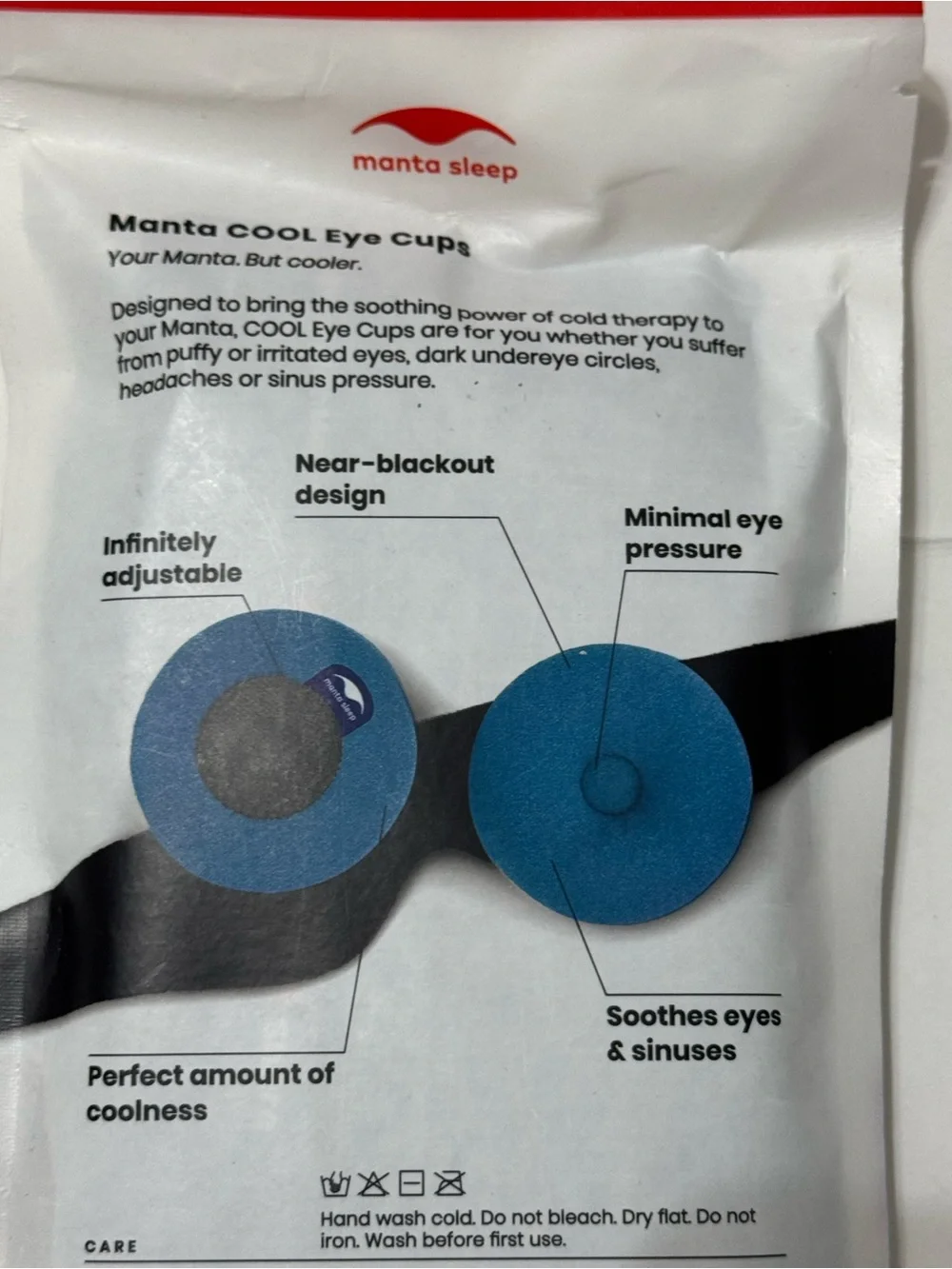 Manta Sleep Manta COOL Eye Cups Replacement Cold Therapy Sleep Mask Accessory